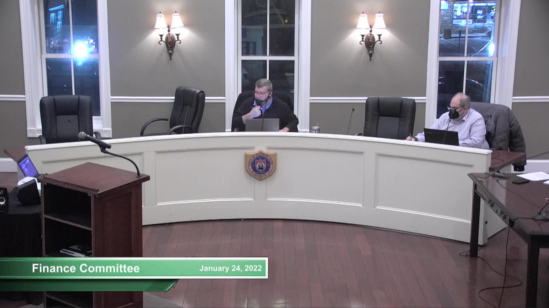 Thumbnail image for Finance Committee: January 24th, 2022